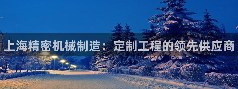 彩神v争霸是啥：上海精密机械制造：定制工程的领先供应商