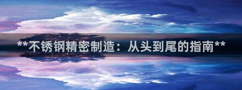 彩神vip购彩大厅：**不锈钢精密制造：从头到尾的指南**