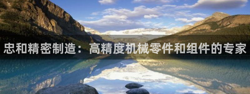 彩神平台注册登录：忠和精密制造：高精度机械零件和组件的专家