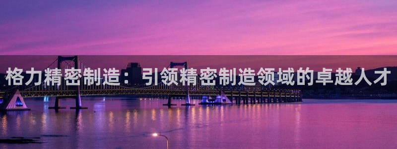 彩神vi争霸官网：格力精密制造：引领精密制造领域的卓越人才