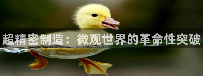 彩神xapp官方网站：超精密制造：微观世界的革命性突破