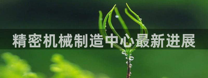 彩神是怎样一个平台赚钱的：精密机械制造中心最新进展