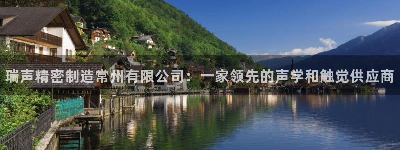 彩神8下载安卓版-彩神8(可提现)官网版1.0.0：瑞声精密制造常州有限公司：一家领先的声学和触觉供应商