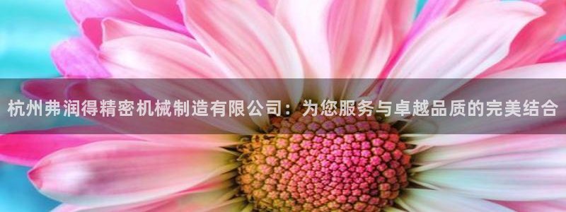 彩神平台注册登录：杭州弗润得精密机械制造有限公司：为您服务与卓越品质的完美结合