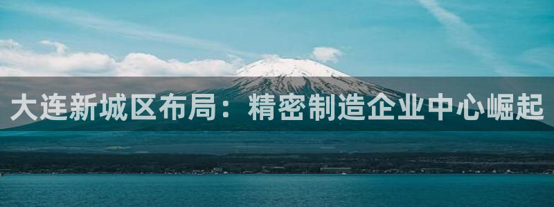 彩神8软件下载：大连新城区布局：精密制造企业中心崛起