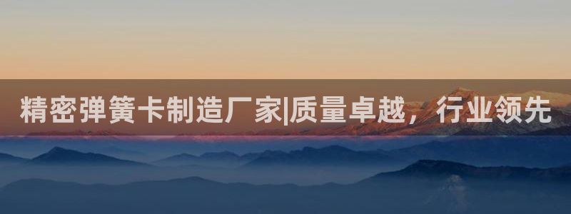 彩神赢了钱登录不上去：精密弹簧卡制造厂家|质量卓越，行业领先