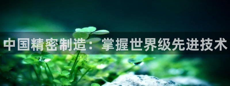 彩神是什么平台：中国精密制造：掌握世界级先进技术
