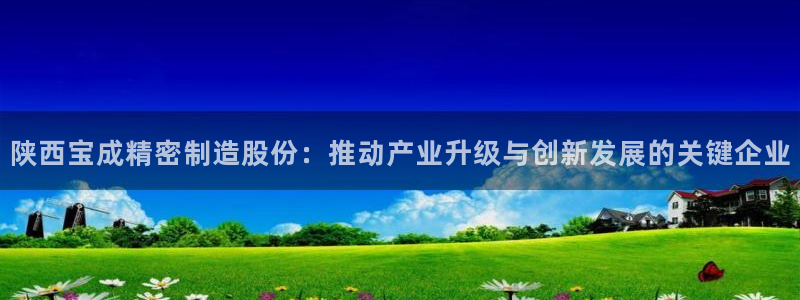 彩神v争霸有限公司：陕西宝成精密制造股份：推动产业升级与创新发展的关键企业