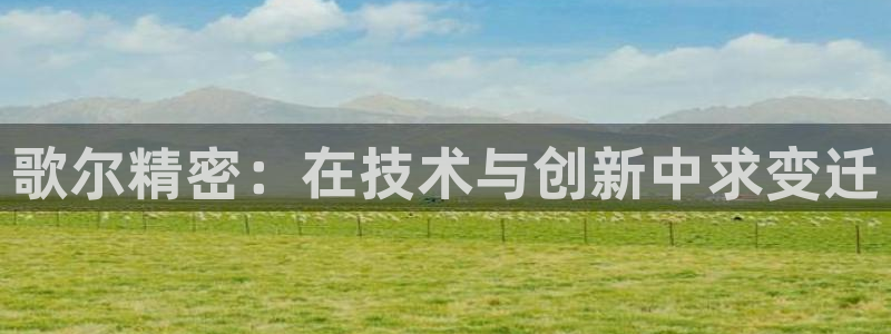 彩神vii购彩l心：歌尔精密：在技术与创新中求变迁