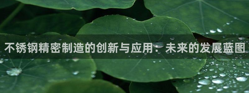 彩神vlll官方网：不锈钢精密制造的创新与应用：未来的发展蓝图