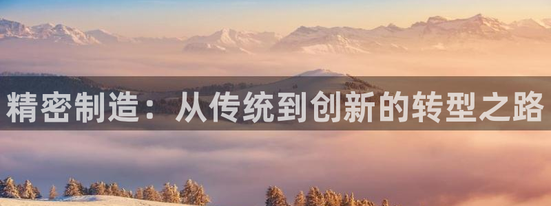 彩神VI首页：精密制造：从传统到创新的转型之路